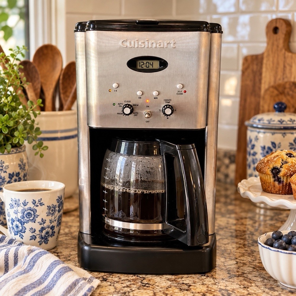 Cuisinart DCC-1200 Brew Central 12 Cup Programmable Coffee Maker Stainless WORKS